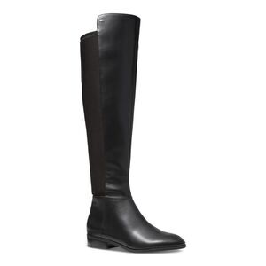 NWT MICHAEL MICHAEL KORS Womens Black Bromley Almond Riding Boot 5.5 M